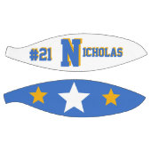 Monogram Blue en Gold Basketbal (Panelen)