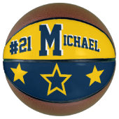 Monogram Blue en Maze Gold Basketbal (Voorkant)
