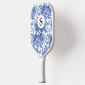 Monogram Blue Floral Pickleball Paddle (Links)