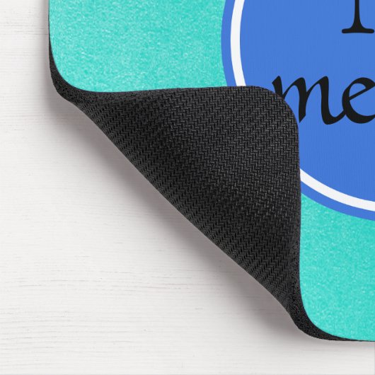 Monogram Blue Green Gold Circle Muismat (Hoek)