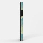 Monogram Blue Green Wave Pattern Case-Mate iPhone Case (Achterkant/rechts)