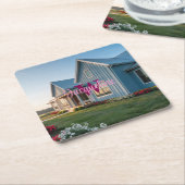 Monogram Blue House Onderzetter Set (Schuin)