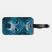 Monogram Blue Lone Wolf Bagagelabel (Achterkant horizontaal)
