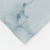 Monogram Blue Marmer Fleece Deken (Hoek)