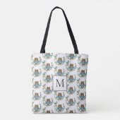 Monogram Blue Owl Eucalyptus Tote Bag (Achterkant)