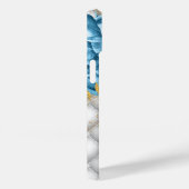 Monogram Blue Rozen Diamonds Case-Mate iPhone Case (Achterkant / Rechts)