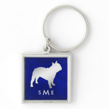 Monogram Blue Silver French Bulldog