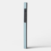 MONOGRAM BLUE STRIPED iPHONE CASE (Achterkant / Links)