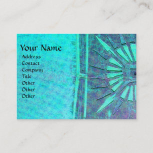 MONOGRAM Blue Turquoise Visitekaartje