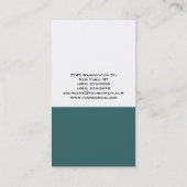 Monogram Blue White Consultant Visitekaartje (Achterkant)