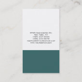 Monogram Blue White Consultant Visitekaartje (Achterkant)