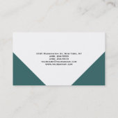 Monogram Blue White Consultant Visitekaartje (Achterkant)