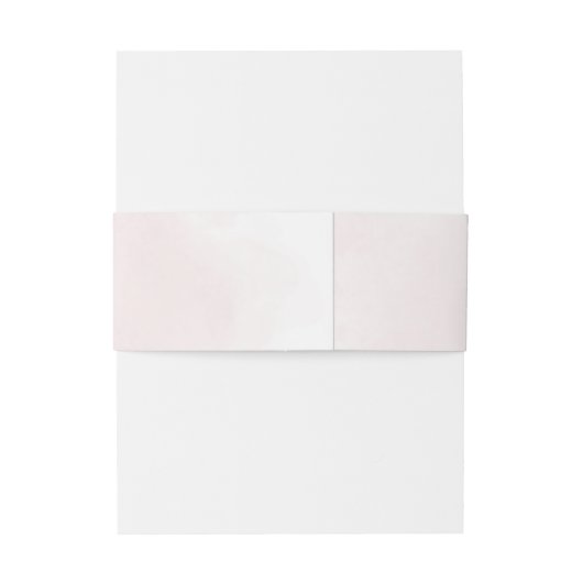 Monogram Blush Bruiloft Uitnodigingen Wikkel (Achterkant Voorbeeld)