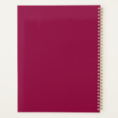 Monogram Blush Cherry Gold Naam Planner (Achterkant)