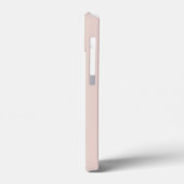 Monogram Blush Gingham Coquette boog patroon Case-Mate iPhone Case (Achterkant / Links)