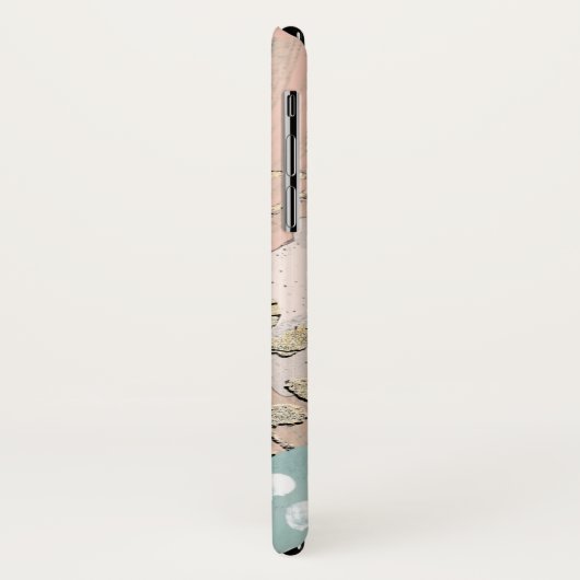 Monogram | Blush & Gold I Case-Mate iPhone Case (Achterkant/links)