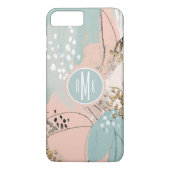 Monogram | Blush & Gold I Case-Mate iPhone Case (Achterkant)