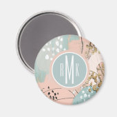 Monogram | Blush & Gold I Magneet (Voorkant / Achterkant)