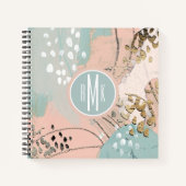 Monogram | Blush & Gold I Notitieboek (Voorkant)