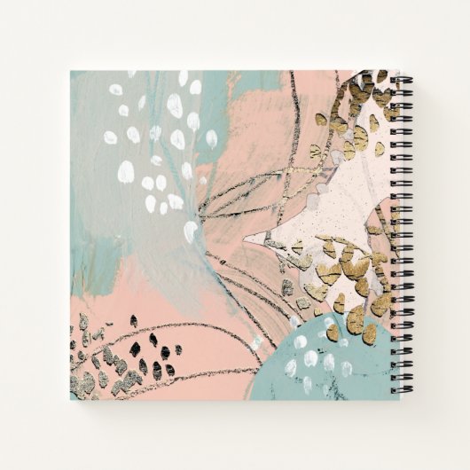 Monogram | Blush & Gold I Notitieboek (Achterkant)