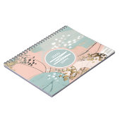 Monogram | Blush & Gold I Notitieboek (Linkerzijde)