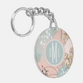 Monogram | Blush & Gold I Sleutelhanger (Voorkant Links)