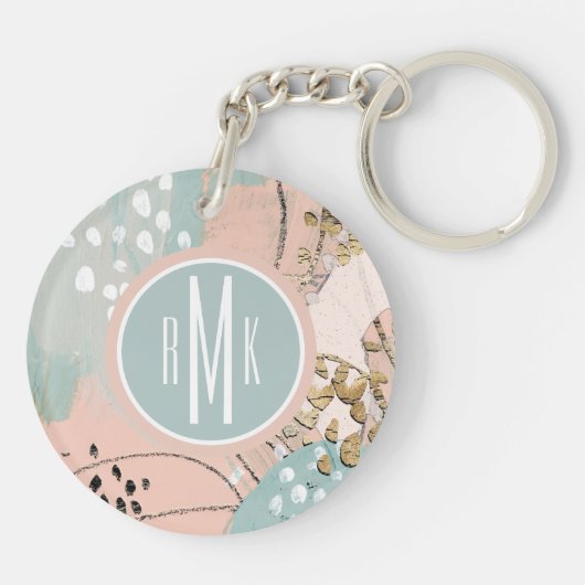 Monogram | Blush & Gold I Sleutelhanger (Achterkant)