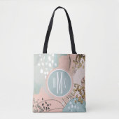 Monogram | Blush & Gold I Tote Bag (Voorkant)