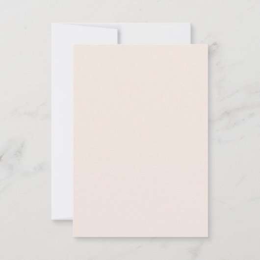 Monogram Blush Modern Chic Script Social Notecard Notitiekaartje (Achterkant)