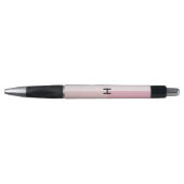 Monogram Blush Pastel Bleekroze Kleurblok Pen (Voorkant)