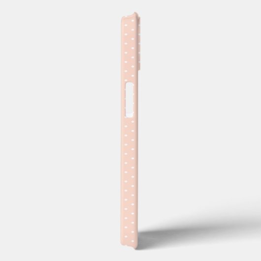 Monogram Blush Pink and Gold Elegant Stippen Case-Mate iPhone Case (Achterkant / Rechts)