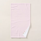 Monogram Blush Pink | Elegant Gold Golf Club-logo Bad Handdoek (Handdoek)