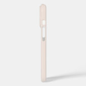 Monogram Blush Pink Grey Typografie Gold Heart Case-Mate iPhone Case (Achterkant / Links)