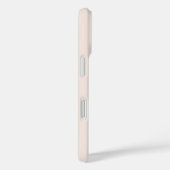 Monogram Blush Pink Grey Typografie Gold Heart Case-Mate iPhone Case (Achterkant / Rechts)