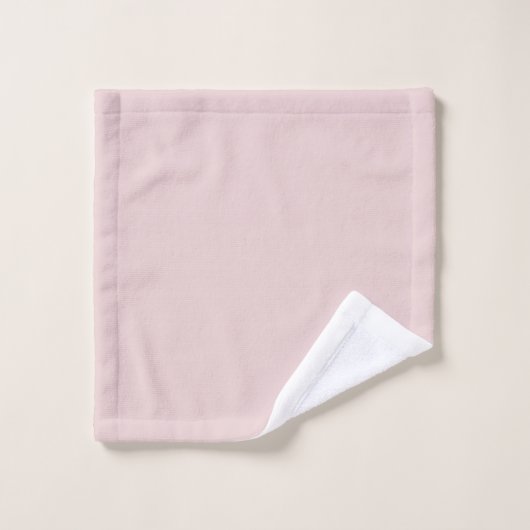 Monogram Blush Pink Modern Minimalist Feminine Bad Handdoek (Wasdoekje)