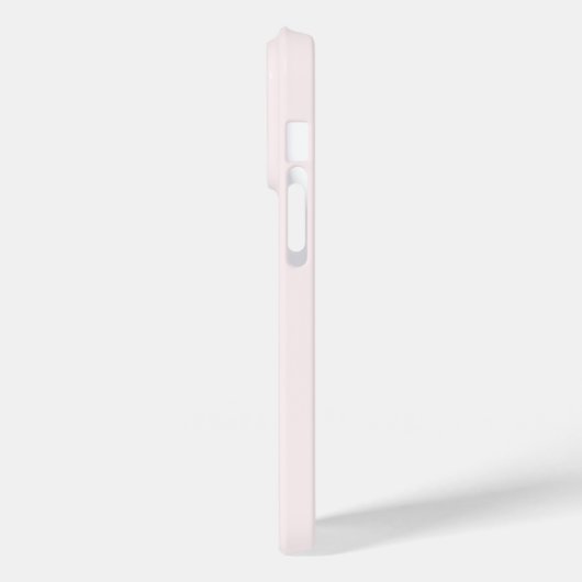 Monogram Blush Pink Modern Minimalist Feminine Case-Mate iPhone Case (Achterkant / Links)