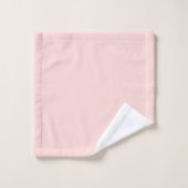 Monogram Blush Pink Modern Signature Script Bad Handdoek (Wasdoekje)