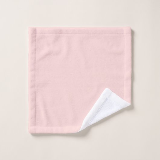 Monogram Blush Pink Modern Signature Script Bad Handdoek (Wasdoekje)