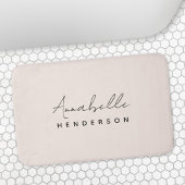 Monogram Blush Pink | Moderne, minimalistische vro Badmat