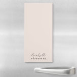 Monogram Blush Pink | Moderne, minimalistische vro Magnetisch Notitieblok<br><div class="desc">Een eenvoudig stijlvol aangepast monogram ontwerp met een moderne, minimalistische handgeschreven scripttypografie in combinatie met een bloktypografie in zwart op een elegante pastelkleurige roze achtergrond. De monogram naam kan gemakkelijk worden gepersonaliseerd om een ontwerp zo uniek te maken zoals u bent! Het perfecte persoonlijke cadeau of accessoire voor elke gelegenheid!...</div>