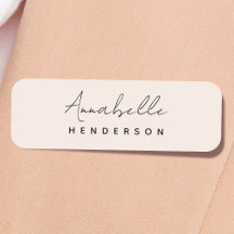 Monogram Blush Pink | Moderne, minimalistische vro