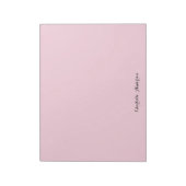 Monogram Blush Pink | Moderne, minimalistische vro Notitieblok (Linkerzijde)