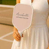 Monogram Blush Pink | Moderne, minimalistische vro Pickleball Paddle