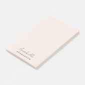 Monogram Blush Pink | Moderne, minimalistische vro Post-it® Notes (Schuin)