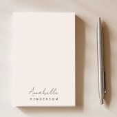Monogram Blush Pink | Moderne, minimalistische vro Post-it® Notes