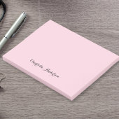 Monogram Blush Pink | Moderne, minimalistische vro Post-it® Notes