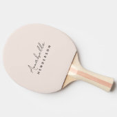 Monogram Blush Pink | Moderne, minimalistische vro Tafeltennisbatje (Zijkant)