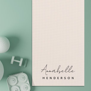 Monogram Blush Pink Moderne, minimalistische vro Yogamat