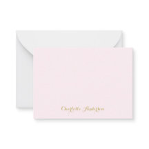 Monogram Blush Roze Goud Modern Minimalistisch