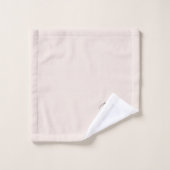 Monogram Blush Roze Moderne Minimalistische Handte Bad Handdoek (Wasdoekje)